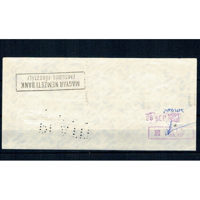 Romania 1983 - 500 lei, cec de călătorie Romania 1983 - 500 lei, cec de călătorie