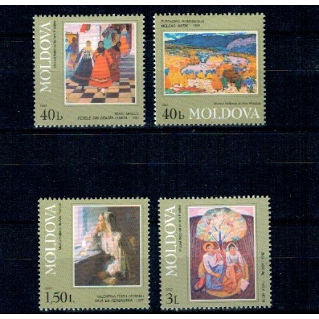 Moldova 2002 - Picturi, arta, serie neuzata Moldova 2002 - Picturi, arta, serie neuzata