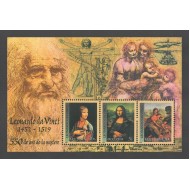Moldova 2002 - Leonardo da Vinci, arta, personalități, bloc neuzat