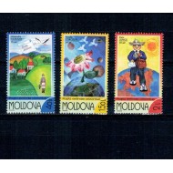 Moldova 2002 - Desene de copii, arta, serie neuzata
