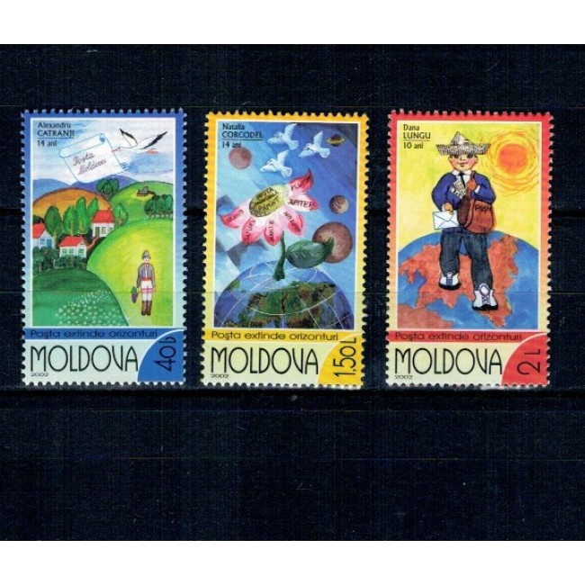Moldova 2002 - Desene de copii, arta, serie neuzata Moldova 2002 - Desene de copii, arta, serie neuzata