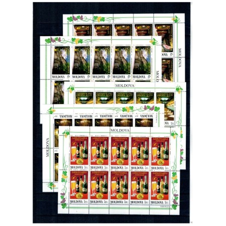 Moldova 2002 - Sărbătoarea vinului, viticultura, serie minicoli neuzate Moldova 2002 - Sărbătoarea vinului, viticultura, serie minicoli neuzate