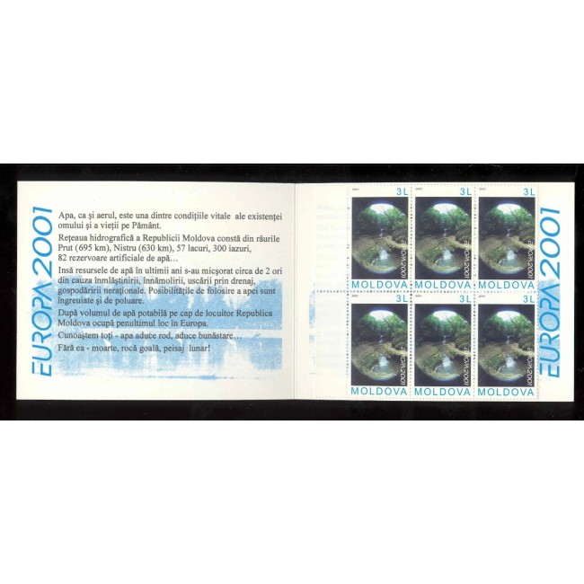 Moldova 2001 - Europa, carnet filatelic neuzat Moldova 2001 - Europa, carnet filatelic neuzat