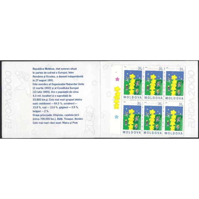Moldova 2000 - Europa, carnet filatelic neuzat Moldova 2000 - Europa, carnet filatelic neuzat
