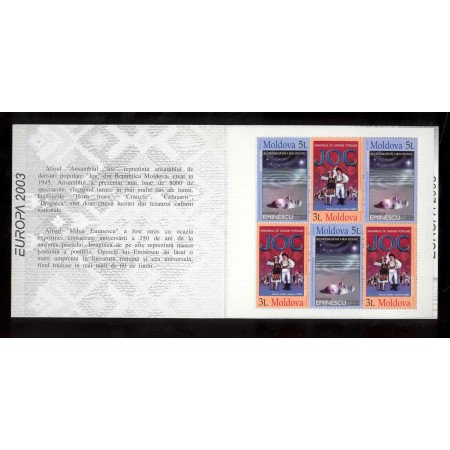 Moldova 2003 - Europa, arta afișului, carnet filatelic neuzat Moldova 2003 - Europa, arta afișului, carnet filatelic neuzat