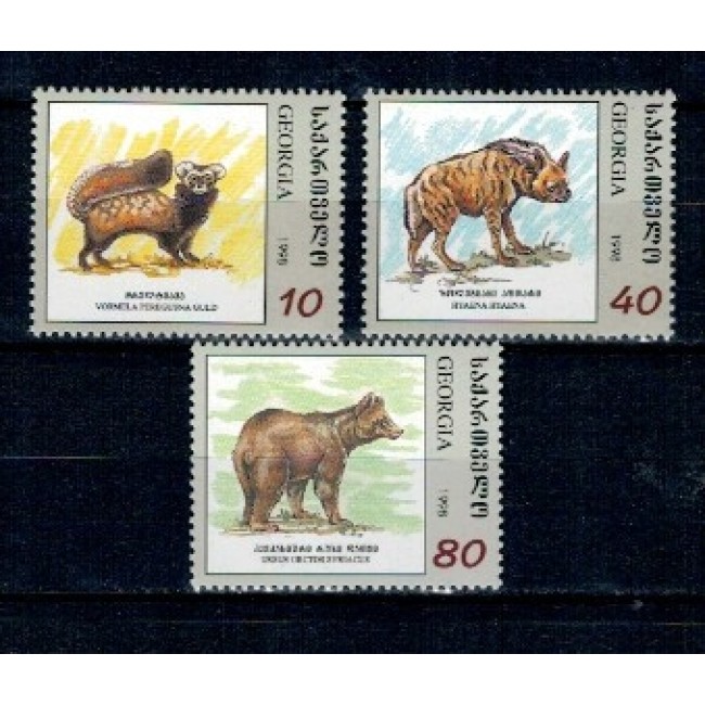 Georgia 1999 - Fauna, animale, serie neuzata Georgia 1999 - Fauna, animale, serie neuzata