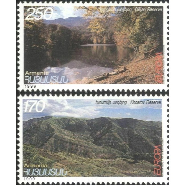 Armenia 1999 - Europa, parcuri naționale, serie neuzata