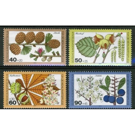 Berlin 1979 - Fructe de pădure, flora, serie neuzata Berlin 1979 - Fructe de pădure, flora, serie neuzata