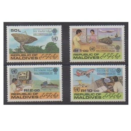 Maldives 1983 - Telecomunicații, transport, serie neuzata Maldives 1983 - Telecomunicații, transport, serie neuzata