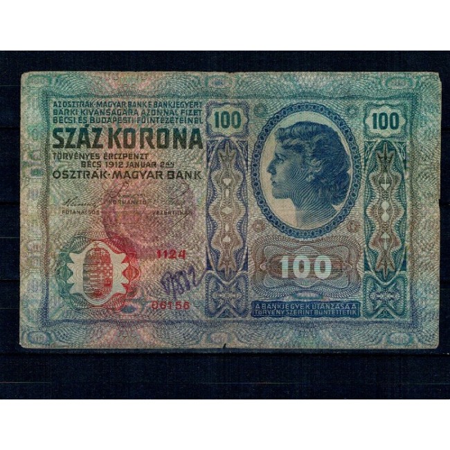 Austro-Ungaria 1912(1919) - 100 korona, cu stampila