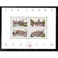 Berlin 1987 - Aniversare Berlin, cladiri, arhitectura, bloc neuzat