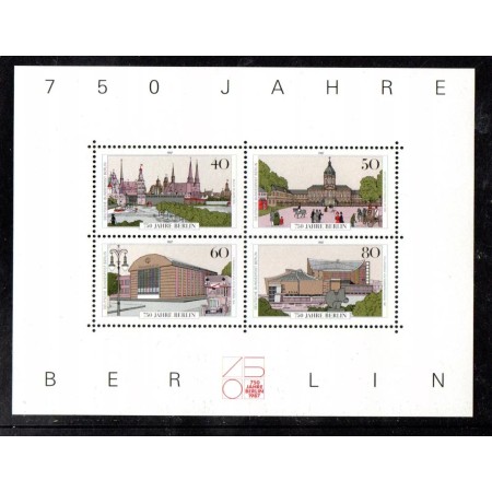 Berlin 1987 - Aniversare Berlin, cladiri, arhitectura, bloc neuzat Berlin 1987 - Aniversare Berlin, cladiri, arhitectura, bloc neuzat
