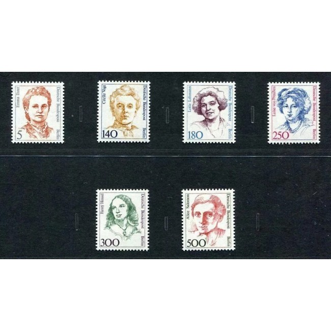 Berlin 1989 - Personalități feminine, uzuale, serie neuzata Berlin 1989 - Personalități feminine, uzuale, serie neuzata