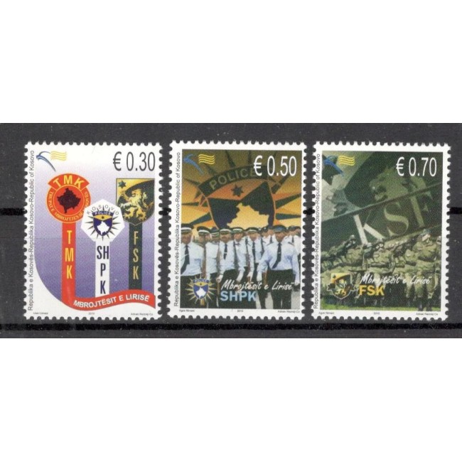 Kosovo 2000 - Ziua Independentei, forțele de securitate, serie neuzata Kosovo 2000 - Ziua Independentei, forțele de securitate, serie neuzata