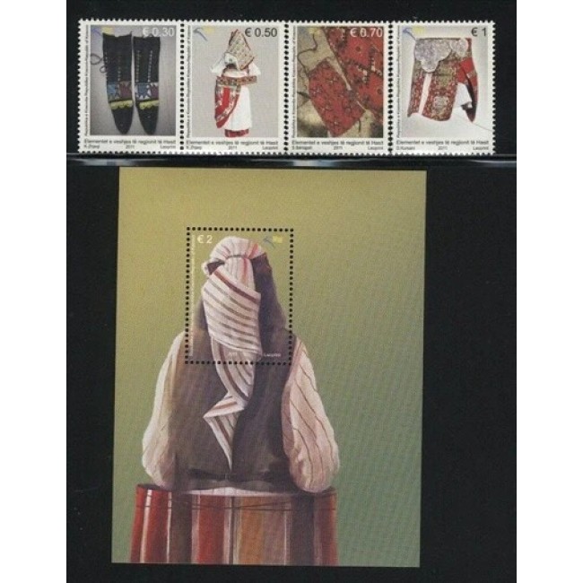Kosovo 2011 - Costume tradiționale, serie si colita neuzata