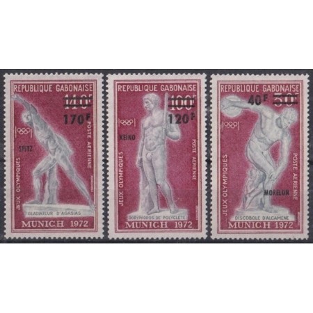 Gabon 1972 - Jocurile Olimpice, supratipar medaliați, serie neuzata Gabon 1972 - Jocurile Olimpice, supratipar medaliați, serie neuzata