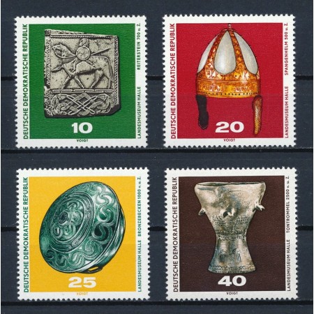 DDR 1970 - Arheologie, exponate din muzee, serie neuzata