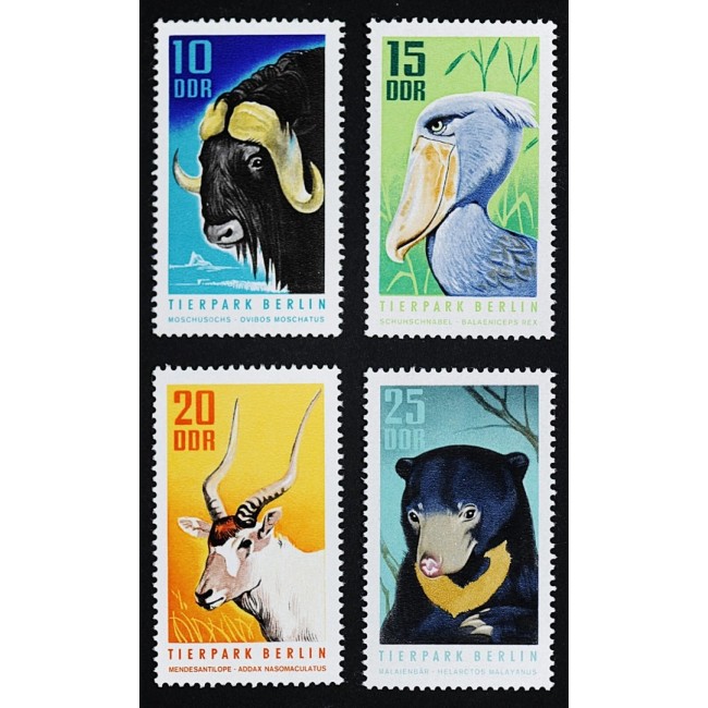 DDR 1970 - Zoo Berlin, animale, serie neuzata DDR 1970 - Zoo Berlin, animale, serie neuzata