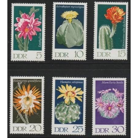 DDR 1970 - Flori de cactus, serie neuzata DDR 1970 - Flori de cactus, serie neuzata