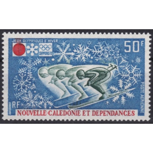 New Caledonia 1972 - Jocurile Olimpice de iarna, sport, neuzat New Caledonia 1972 - Jocurile Olimpice de iarna, sport, neuzat