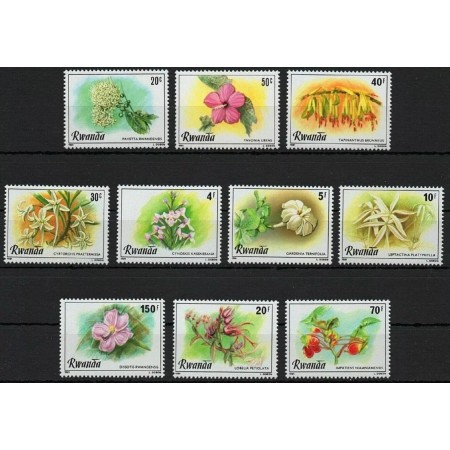 Rwanda 1981 - Flori, serie neuzata