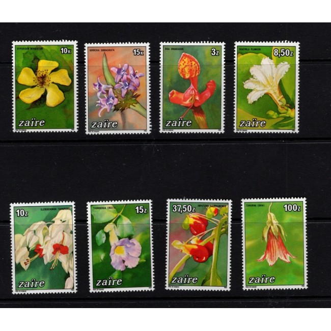 Zaire 1984 - Flori, flora, serie neuzata