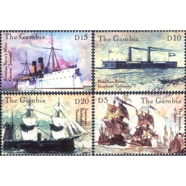 Gambia 2000 - Vapoare istorice, navigație, serie neuzata
