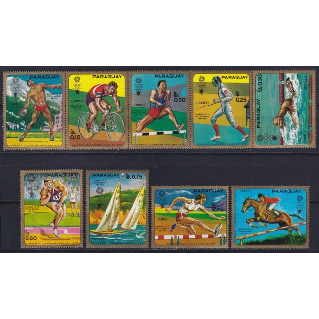 Paraguay 1970 - Jocurile Olimpice, sport, serie neuzata Paraguay 1970 - Jocurile Olimpice, sport, serie neuzata
