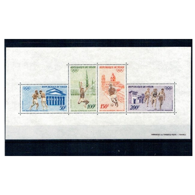 Niger 1972 - Jocurile Olimpice, sport, bloc neuzat