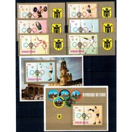 Tchad 1972 - Jocurile Olimpice Munchen, serie si colite neuzate