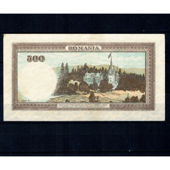Romania 1941, 2 aprilie - 500 lei, circulata Romania 1941, 2 aprilie - 500 lei, circulata