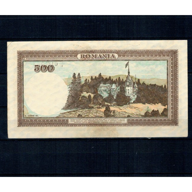 Romania 1941, 2 aprilie - 500 lei, aproape necirculata Romania 1941, 2 aprilie - 500 lei, aproape necirculata