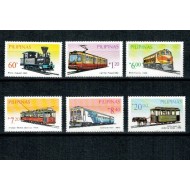 Filipine 1984 - Locomotive, trenuri, cai ferate, serie neuzata
