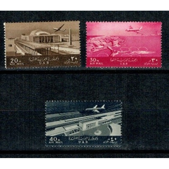 Egipt (UAR) 1963 - Avioane, transport, serie neuzata Egipt (UAR) 1963 - Avioane, transport, serie neuzata