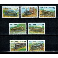 Vietnam 1983 - Locomotive, trenuri, cai ferate, serie neuzata