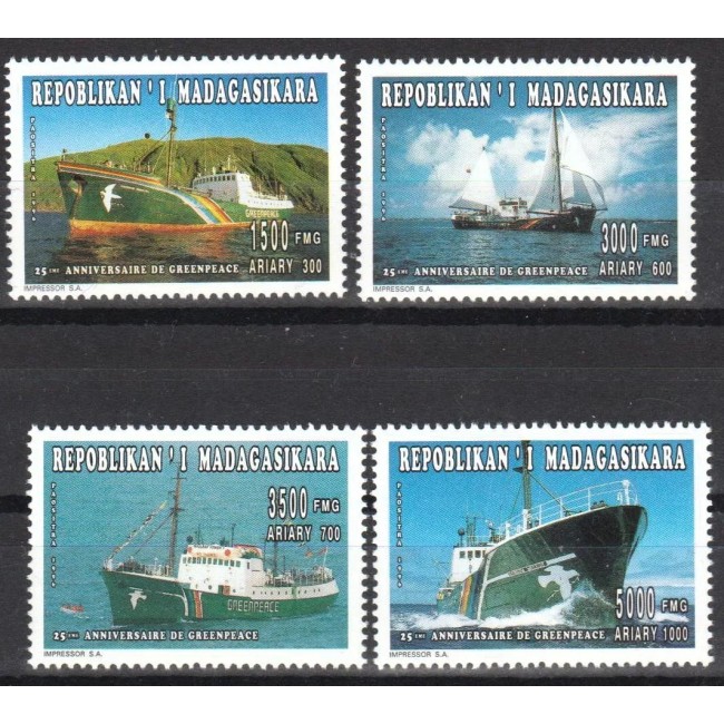 Madagascar 1996 - Vapoare, navigație, serie neuzata Madagascar 1996 - Vapoare, navigație, serie neuzata