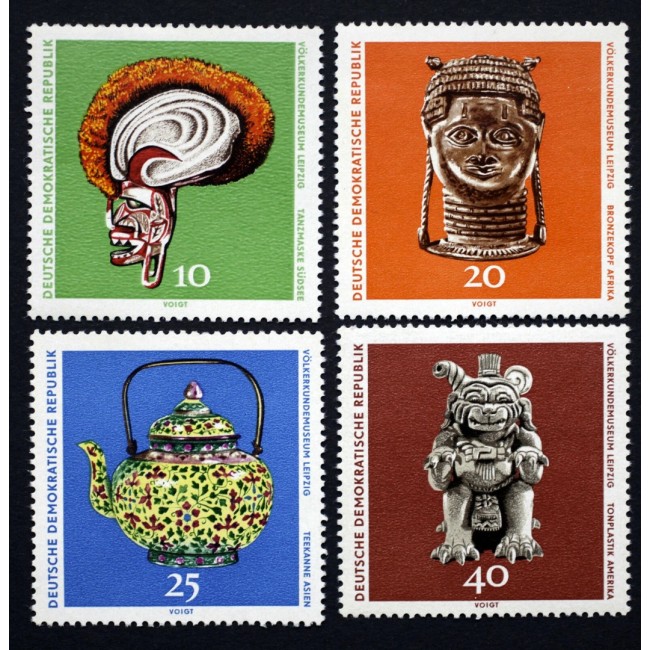 DDR 1971 - Artefacte de la Muzeul de Etnografie, serie neuzata