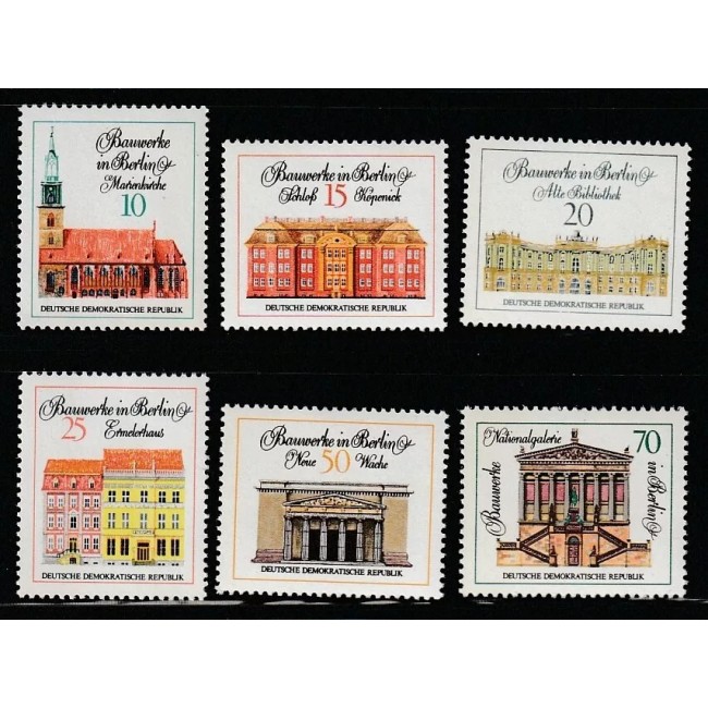 DDR 1971 - Clădiri din Berlin, arhitectura, serie neuzata DDR 1971 - Clădiri din Berlin, arhitectura, serie neuzata