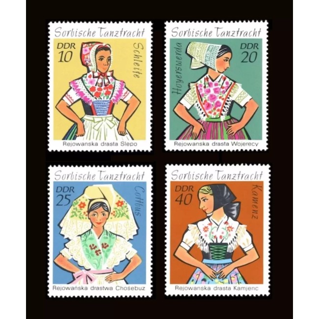 DDR 1971 - Costume populare, serie neuzata
