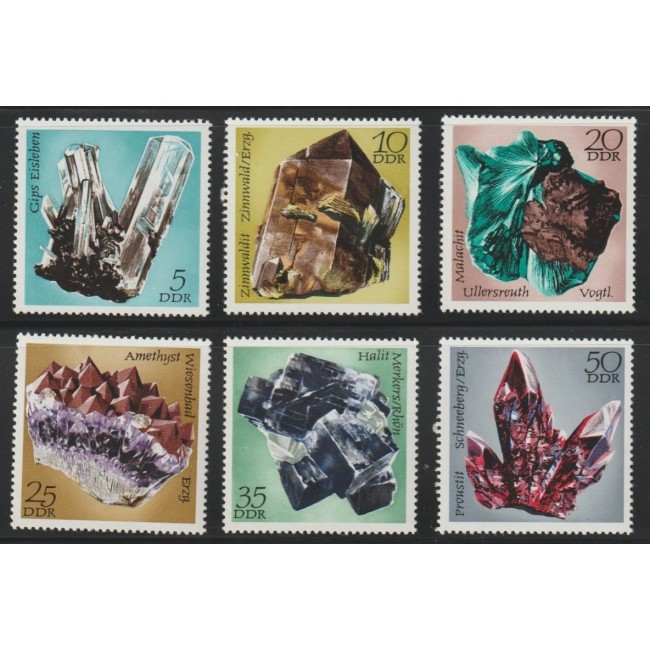 DDR 1972 - Minerale, serie neuzata