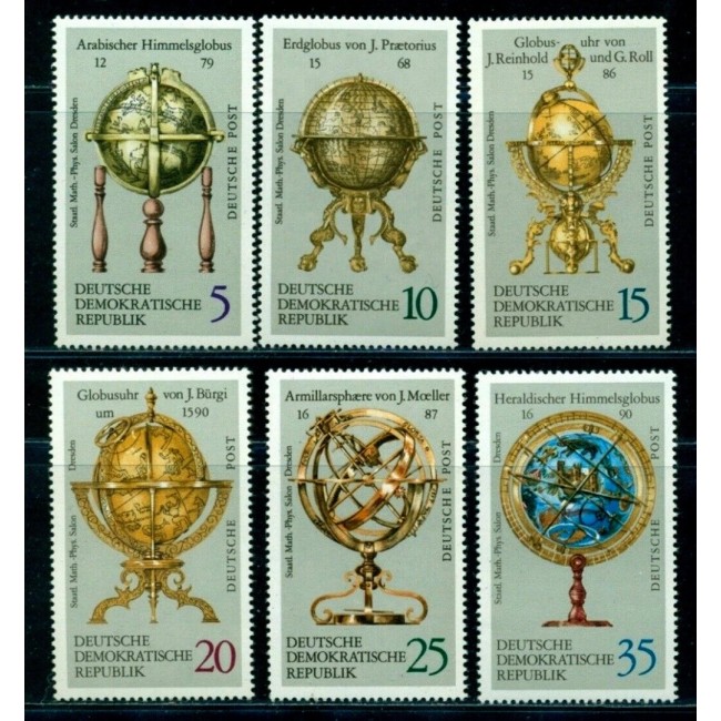 DDR 1972 - Globuri, serie neuzata