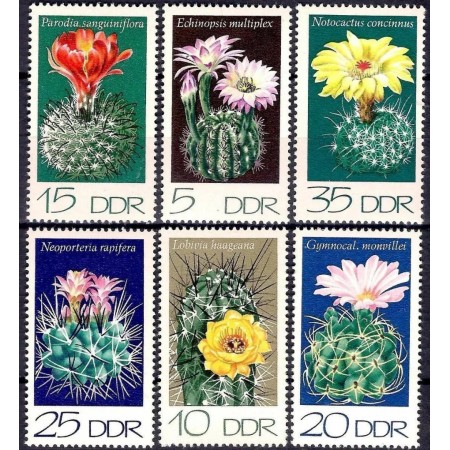 DDR 1974 - Flori de cactus, serie neuzata DDR 1974 - Flori de cactus, serie neuzata