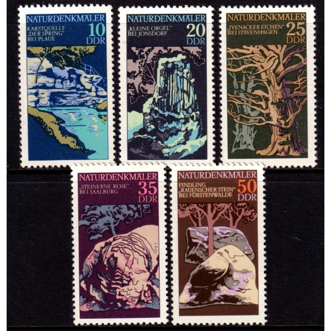 DDR 1977 - Momente ale naturii, serie neuzata DDR 1977 - Momente ale naturii, serie neuzata