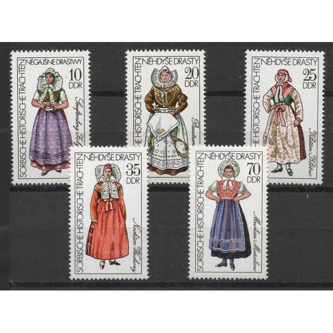 DDR 1977 - Costume tradiționale, serie neuzata DDR 1977 - Costume tradiționale, serie neuzata