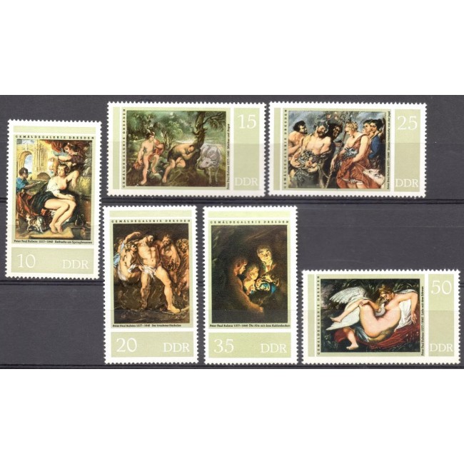 DDR 1977 - Picturi, arta, Rubens, serie neuzata