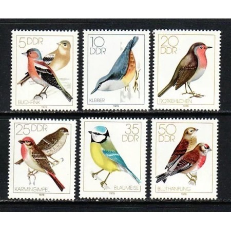 DDR 1971 - Păsări cântătoare, serie neuzata