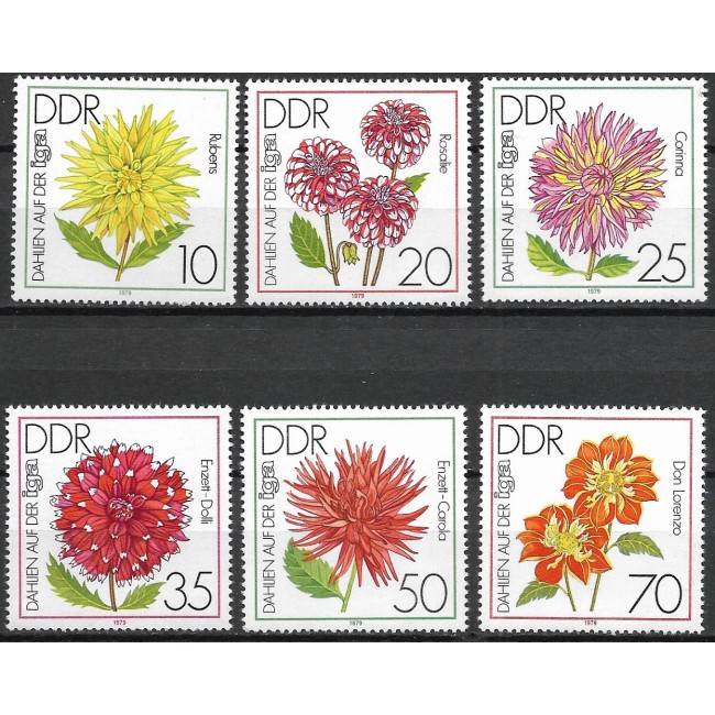 DDR 1979 - Flori de gradina, serie neuzata