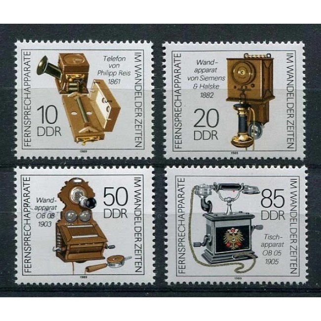 DDR 1989 - Telefoane vechi, serie neuzata