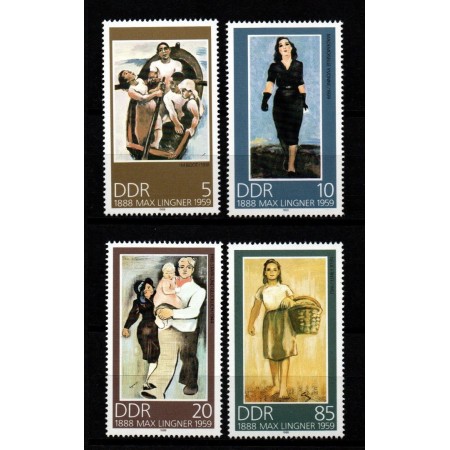 DDR 1988 - Picturi, arta, Max Lingner, serie neuzata DDR 1988 - Picturi, arta, Max Lingner, serie neuzata