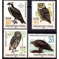 DDR 1982 - Păsări de prada, serie neuzata